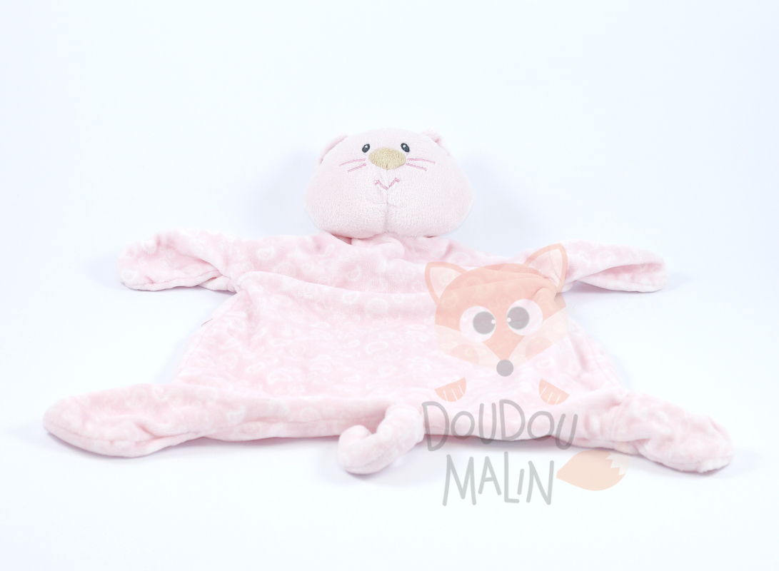  baby comforter pink cat  